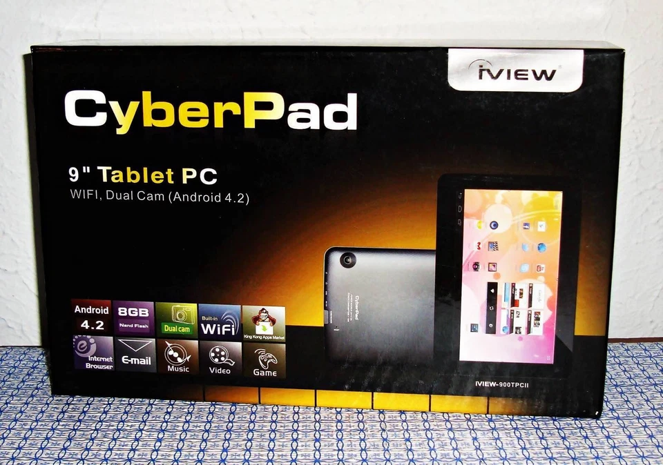 【NEW】IVIEW-900TPCII 9" DUAL CAMERA SUPER SLIM CAPACITIVE TABLET PC - Image 2 of 4