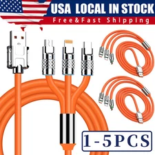 3 in 1 Fast Charging Cable Cell Phone Charger Cord For iPhone Type C Micro USB