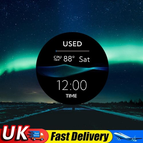2.1inch Display Screen AIDA64 Round LCD Monitor for Water Cooling (White) UK