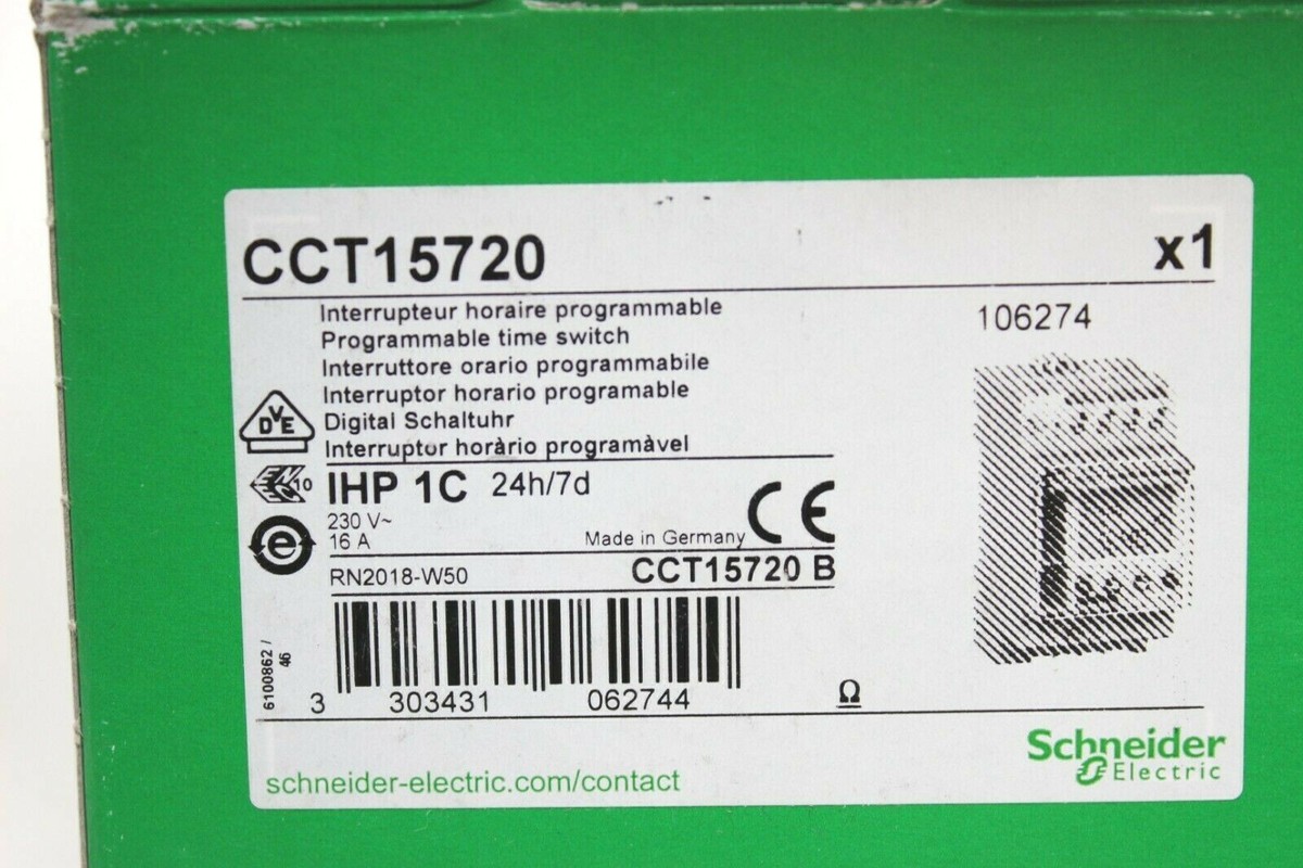 Schneider Electric CCT15720 IHP Conmutador Intuitivo, Canal, 24H