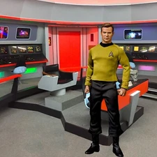 1/6 Star Trek Bridge Backdrop/Diorama 15"x15" - Ideal for 1/6 Kirk Spock QMx