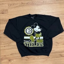 Pittsburgh steelers Mickey Mouse Crewneck Sweater Size M Watt Wilson Junk Food