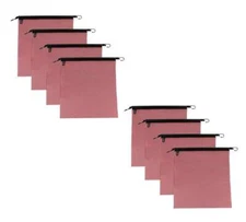 (8 Pack) 18" x 18" Red Jersey Mesh Safety Flags for Trucks w/ Rubber Bungee