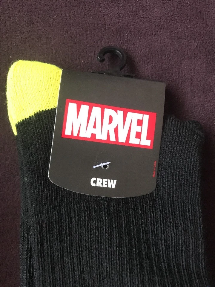 Avengers Infinity War Thanos Crew Adult Men Socks Size 10-13 - Image 4 of 4