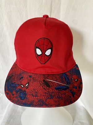 Marvel Comics Spiderman Red Boys Baseball Cap OSFM Youth Size