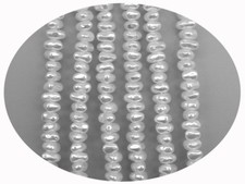 Czech Nugget Triangle Glass Pearls 5x7mm Off White Imitation Pearl