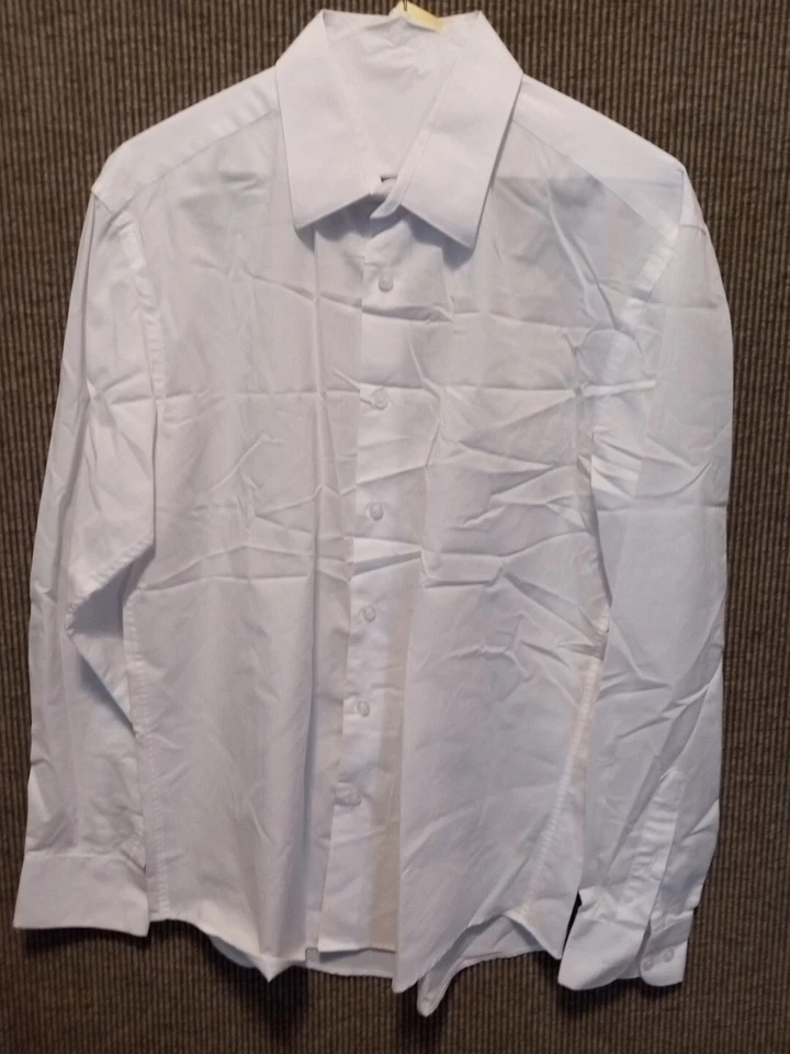 Camisa Para Hombres Daniel Ellissa Blanca Con Botones Calce Ajustado Talla 15-15.5 Foto 3 de 4