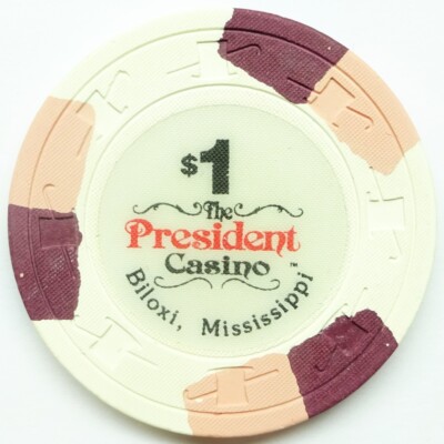 Casino Chip $1 PRESIDENT CASINO - Biloxi MS USA