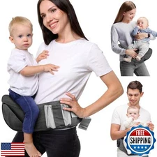 SNOOZYNEST Baby Hip Seat Carrier, Adjustable Waistband with 3D Abdominal Supp