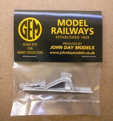 GEM MODEL RAILWAYS 'TT' SCALE  BUFFER STOP rail built WHITE METAL KIT