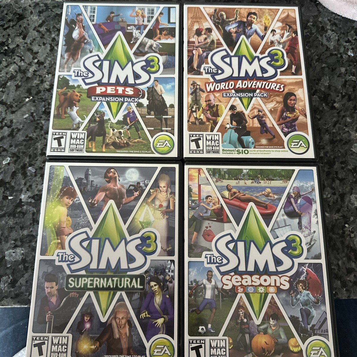 The Sims 3 コレクターズ エディション&データセット4本セット【中古】 Lot of 4 The Sims 3 PC Video Games Expansion Pack Bundle | eBay