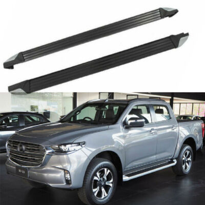 2Pcs Running Board Side Step Pedal Nerf Bar Fits for Mazda BT-50 TF 2020-2023
