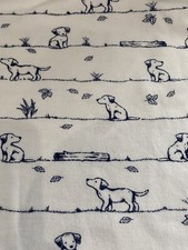 Little Me Baby Boy Lovey Receiving Blanket Puppy Dog Blue White Ball Paw Print
