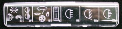 Porsche 914 Fuse Box Cover Lid W/Correct Picture Symbols, OEM Qlty, '70-'76