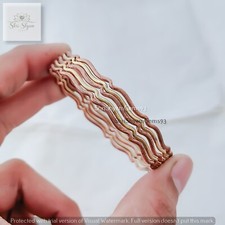New Deisgn Bangles, 5 Pcs Copper  Brass Squiggle Women Bangle Gift For Her