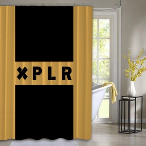Details About Newhot Sam And Colby Brock Xplr Logo Black Brown Shower Curtain Exclusive Design