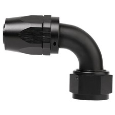 90 Degree Elbow Hose End Fitting Swivel Aluminum 16AN 90 Degree, Black, 1PCS