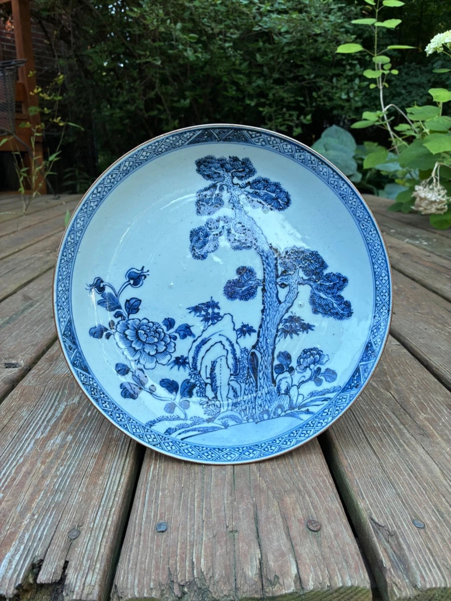 古董蓝色陶瓷中国盘子| eBay