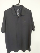 HURLEY Men's Stretch Moisture Wicking Performance Golf Polo Shirt Siz L DarkGrey