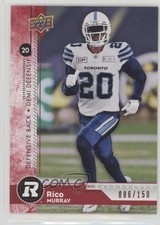 2018 Upper Deck CFL Red 86/150 Rico Murray #126 2zq
