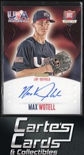 Max Wotell 2014 Panini USA Baseball #MW 18U National Team Signatures 18U 465/499