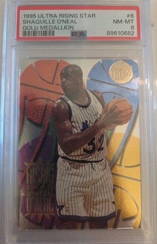 Shaquille O'Neal [Gold Medallion] #6 1995 Ultra Rising Stars card