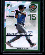 2025 Prospect Edition Baseball Brayden Taylor Green Ice Prizm /149 Rays
