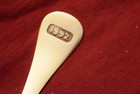 GEORG JENSEN Denmark Sterling Silver Gold Plated ( Oxtongue) Annual Spoon 1992 — photo 5