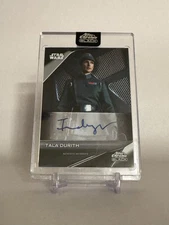 2023 Topps Chrome Black Star Wars Auto Tala Durith Encased NM