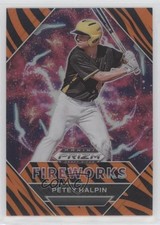 2020 Panini Prizm Draft Picks Fireworks Tiger Stripes 42/99 Petey Halpin 0q3