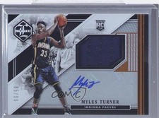 2015-16 Panini Limited Rookie Jersey Auto 85/99 Myles Turner #RJA-MT Auto h2o