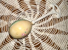 Vintage Hand painted Plastic Baby Rattle