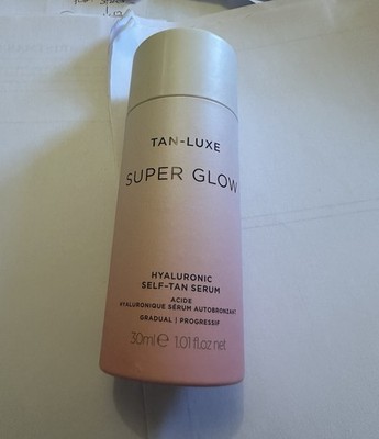 Tan-Luxe Super Glow Hyaluron Selbstbräuner Serum 30ml/Urlaub/Geschenk/Reise/UVP 36£.