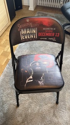 WWE Ringside Chair Stuhl John Cena Final Match Washington USA RAR