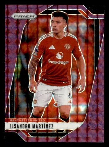 2024-25 Panini Prizm Premier League #136 Lisandro Martinez Purple Mosaic #/249