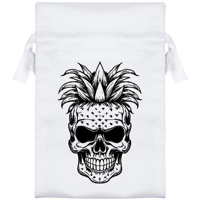 Satin Kordelzug Tasche/Beutel ''Punk Pineapple Skull'' (SB052709)