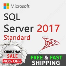 Microsoft SQL Server 2017 STANDARD License 24 Core - Brand-New Pack