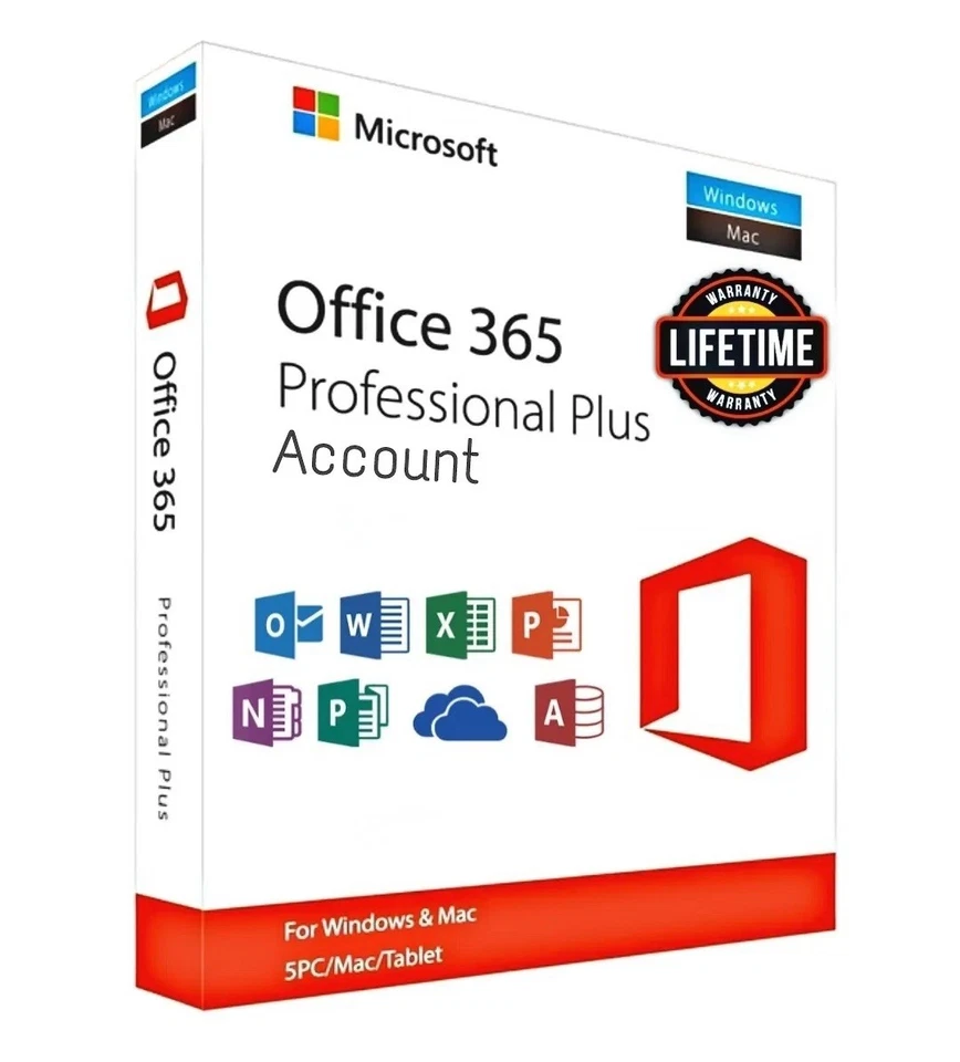 MICROSOFT MS Office 365 Pro Plus - 5PC - Cuenta - Envío Inmediato Correo