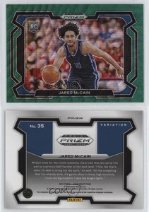 2024 Panini Prizm Draft Picks Green Wave Variations Jared McCain #35 Rookie RC