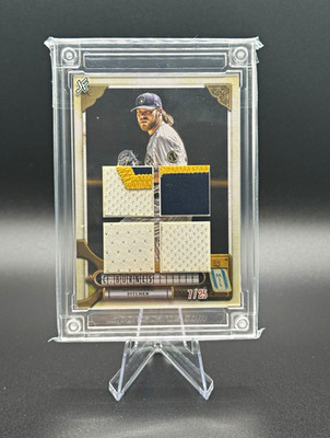 Topps Jersey Fusion Ballpark Series Corbin Burnes Brewers #JF-BP5 7/25 Relic