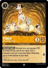 Pongo - Determined Father 19/204 COLD FOIL Into the Inklands Disney Lorcana