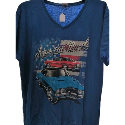 Dodge Challenger Fan Art T-Shirt Srt Muscle Car Womens Size XL Chevy #357 