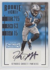 2016 Panini Contenders Rookie Ticket Keyarris Garrett #177 Auto 0o9