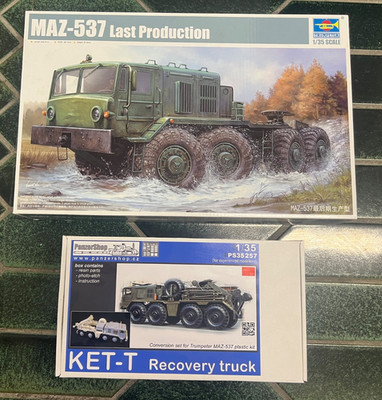 1:35 Trumpeter MAZ-537 Last Production, inkl. Recovery truck Panzershop OVP
