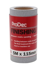 ProDec 5m Roll 400 Grit Extra Fine Grade Finishing Paper for Roll, Grey