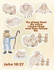 Christian Bible Stories Sticker Set Christian Journal Sticker Bible Stories