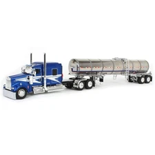 First Gear DCP 1/64 Kenworth W900L Aerocab Flattop & Brenner Tanker 60-2082