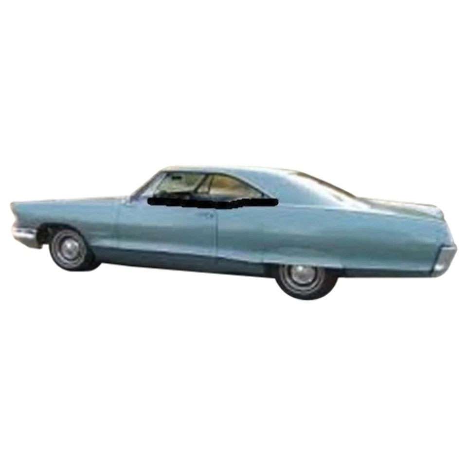 Restripa de barrido de ventana para Pontiac Parisienne 1965 techo rígido negro delantero trasero Foto 4 de 4