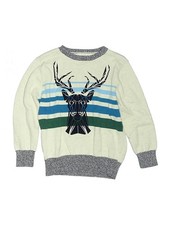 Cat Jack Boys Green Pullover Sweater Small kids
