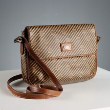 Borsa a Tracolla Emilio Pucci Vintage Tela Cerata Italia Anni 70-80 Originale